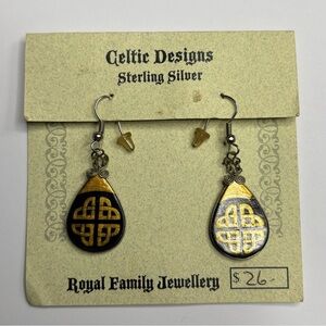 Celtic Knot Drop Earrings